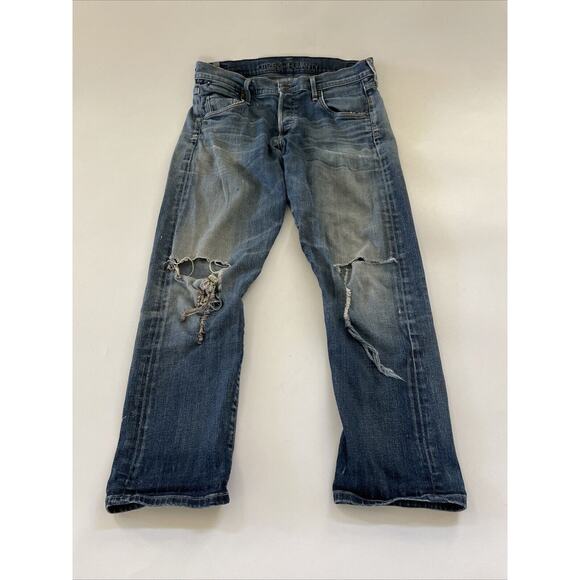 Citizens of Humanity‎ Jeans Women's 28 Distressed Button Fly Grunge Worn Paint - Picture 1 of 15